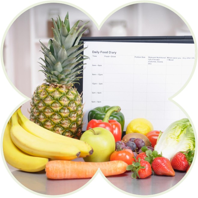 Fresh groceries and fruits